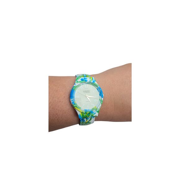 Embassy by Gruen Floral Clamper Bracelet Watch - Picture 3 of 7